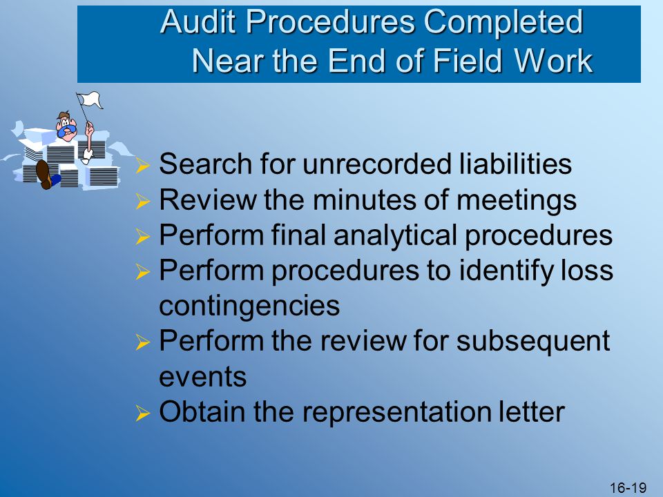 Uncover unrecorded liabilities and give audit procedures